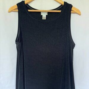 Travelers Essential Reversible Tank Black Womens Size 2 from Chicos